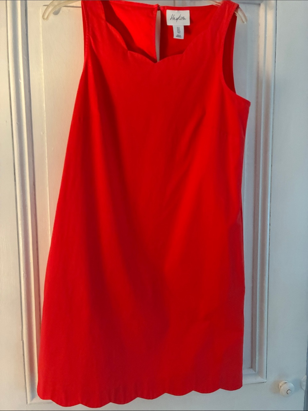 Heyton Orange Sleeveless Mini Dress